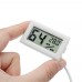 10Pcs Mini LCD Digital Thermometer Hygrometer Fridge Freezer Temperature Humidity Meter White Egg In