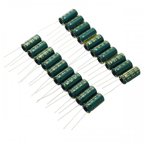 100pcs 35V 1000UF High Frequency Long Life Capacitor LCD Motherboard Power Supply Electrolytic Capacitor ROHS 10 x 20mm