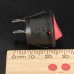 5Pcs Mini Round Red 2 Pin SPST ON-OFF Rocker Switch Button