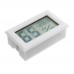 3Pcs Mini LCD Digital Thermometer Hygrometer Fridge Freezer Temperature Humidity Meter White Egg Inc