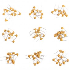 900pcs 20pF &#8211; 1uF 18 Values Leaded Multilayer / Monolithic Ceramic Capacitor Assorted Kit 50pcs Each Value