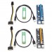 VER006C 0.6m M2 NGFF To 16X SATA 15PIN PCI-E 1X To PCI-E 16X USB 3.0 Cable Mining Riser Card