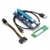 VER006C 0.6m M2 NGFF To 16X SATA 15PIN PCI-E 1X To PCI-E 16X USB 3.0 Cable Mining Riser Card