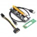 VER006C 0.6m M2 NGFF To 16X SATA 15PIN PCI-E 1X To PCI-E 16X USB 3.0 Cable Mining Riser Card